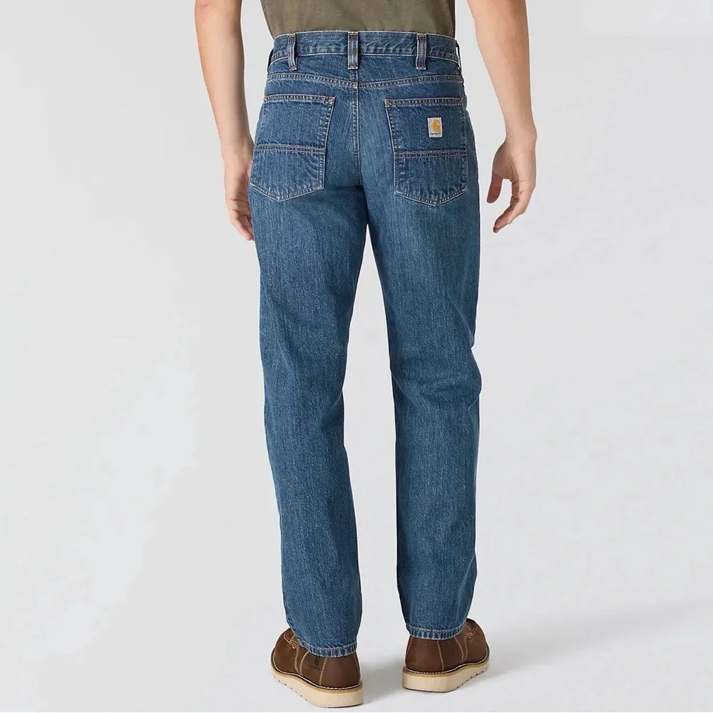 Carhartt Relaxed Fit 5-Pocket Jeans Mens Dark Wash Denim-size 42x30 *NEW w tags*